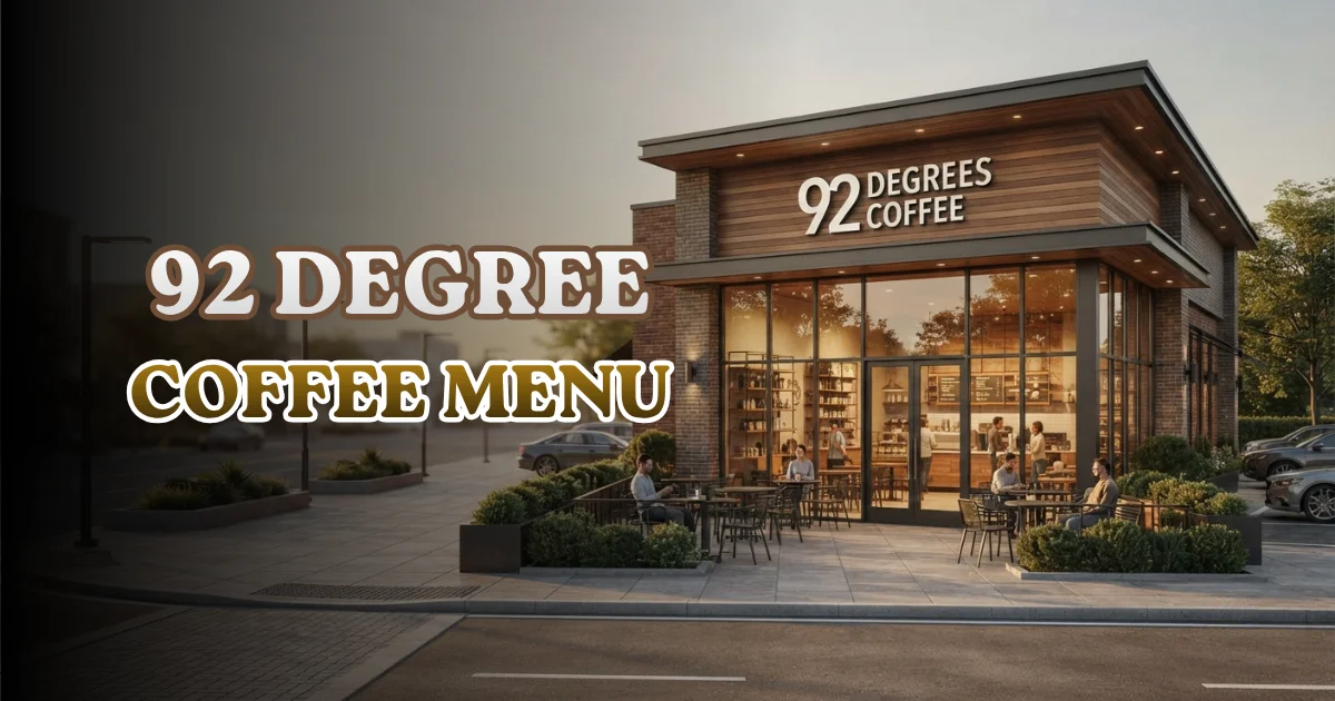 92 Degree Coffee Menu