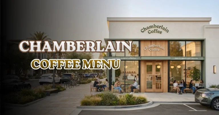 Chamberlain Coffee Menu