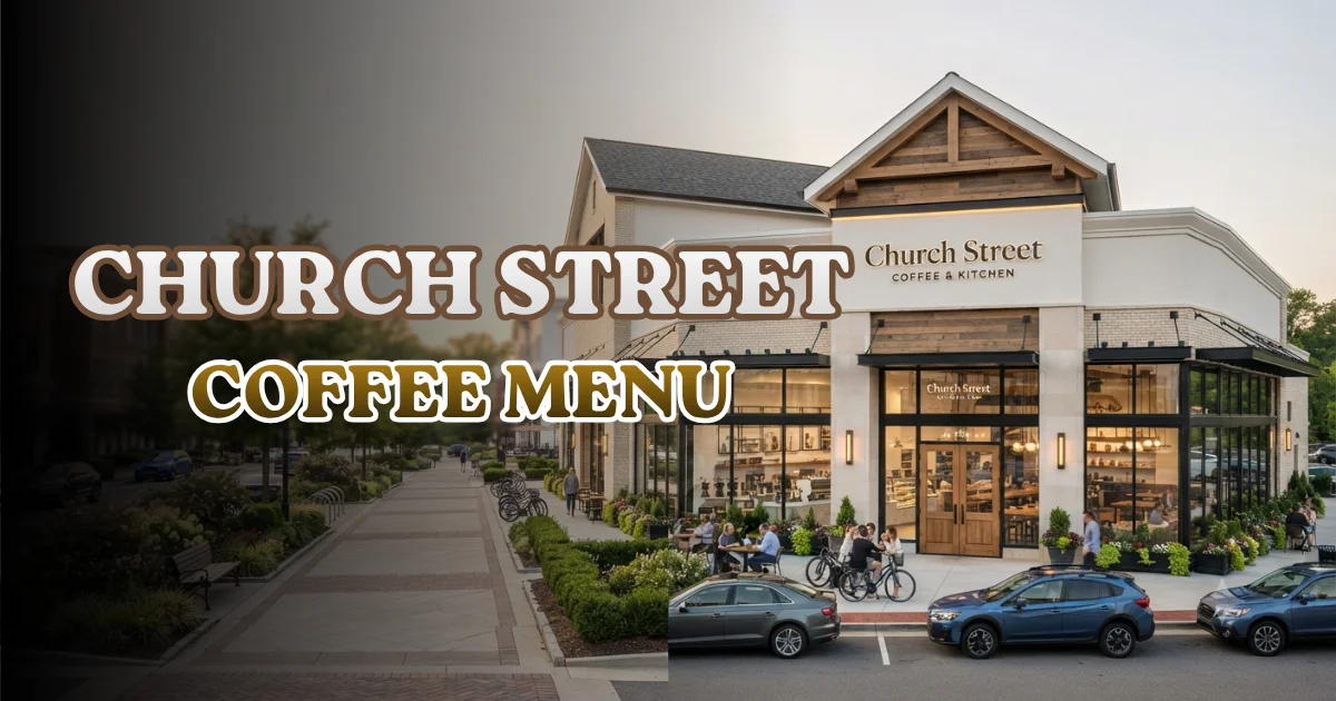 Church Street Coffee Menu