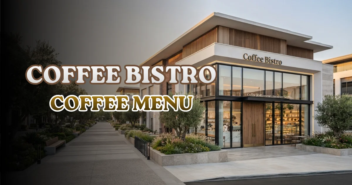 Coffee Bistro Coffee Menu