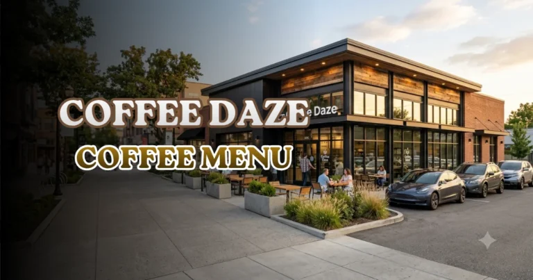 Coffee Daze Coffee Menu