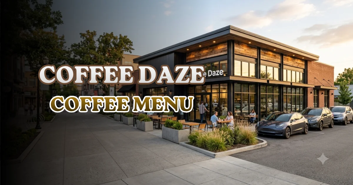 Coffee Daze Coffee Menu
