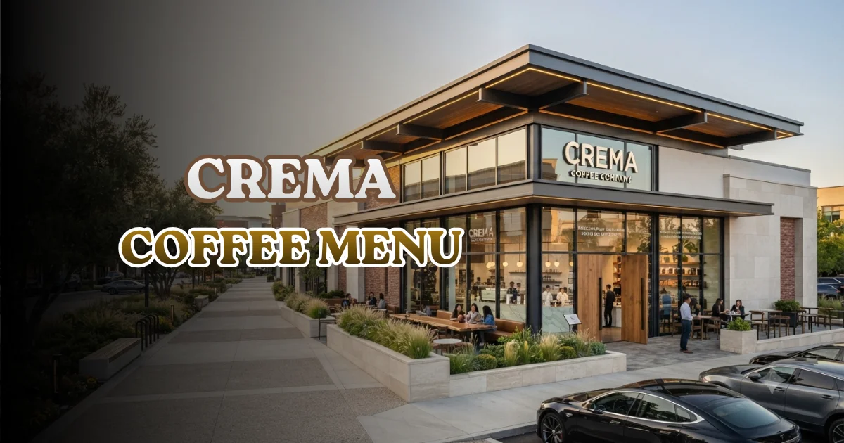 Crema Coffee Menu