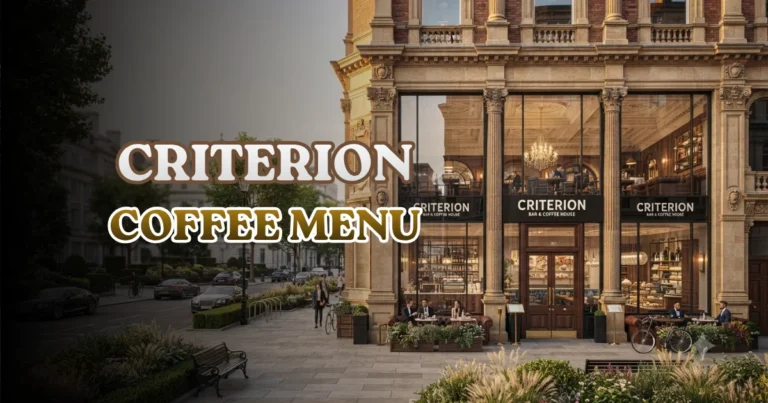 Criterion Coffee Menu