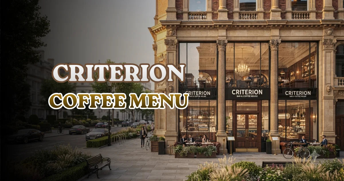 Criterion Coffee Menu