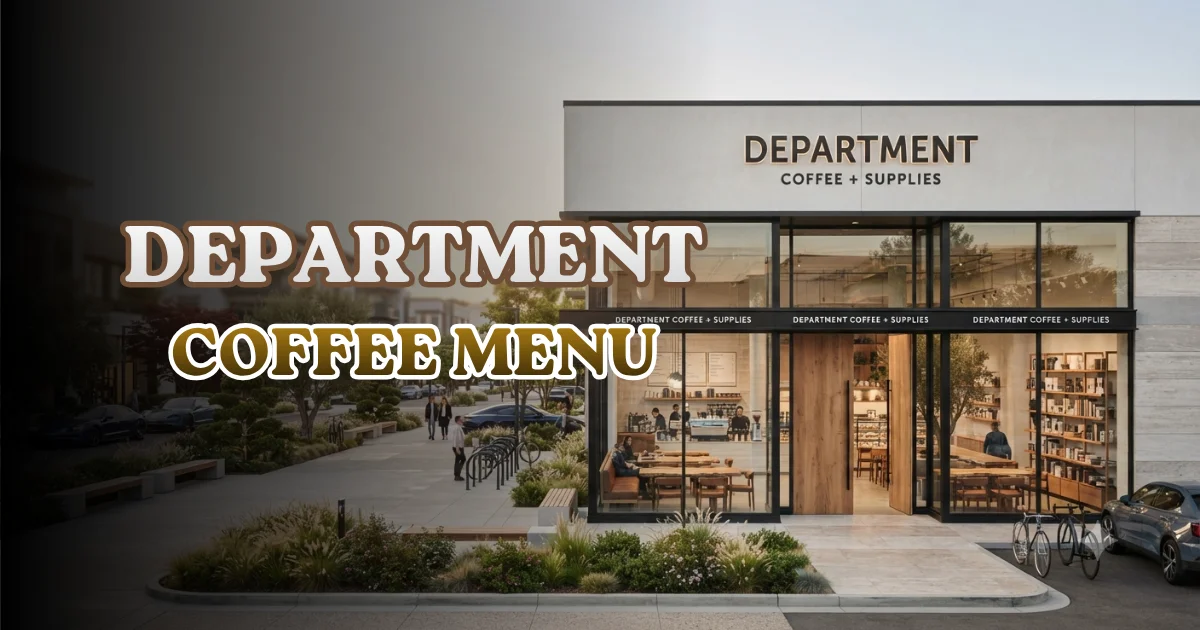 Department Coffee Menu