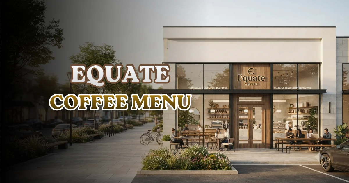 Equate Coffee Menu