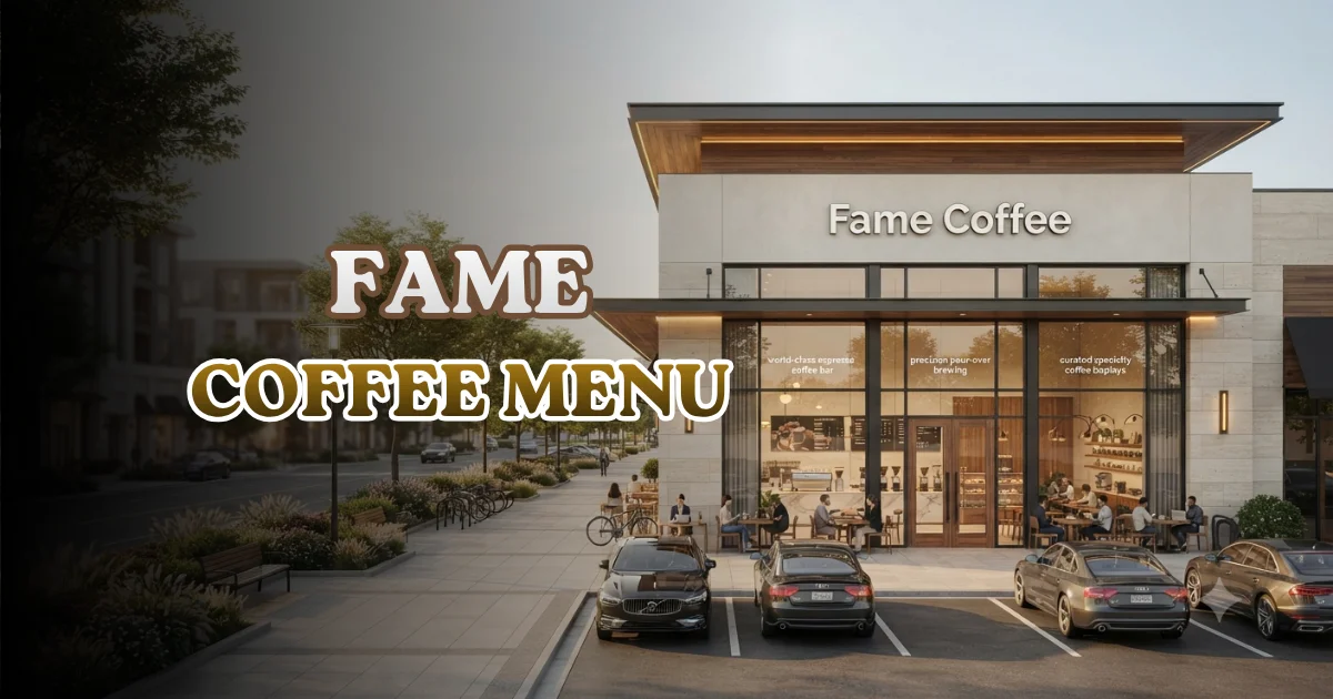 Fame Coffee Menu