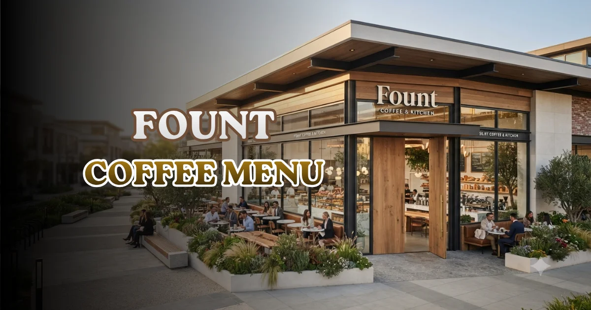 Fount Coffee Menu