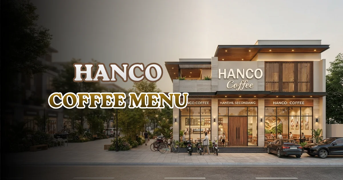 Hanco Coffee Menu