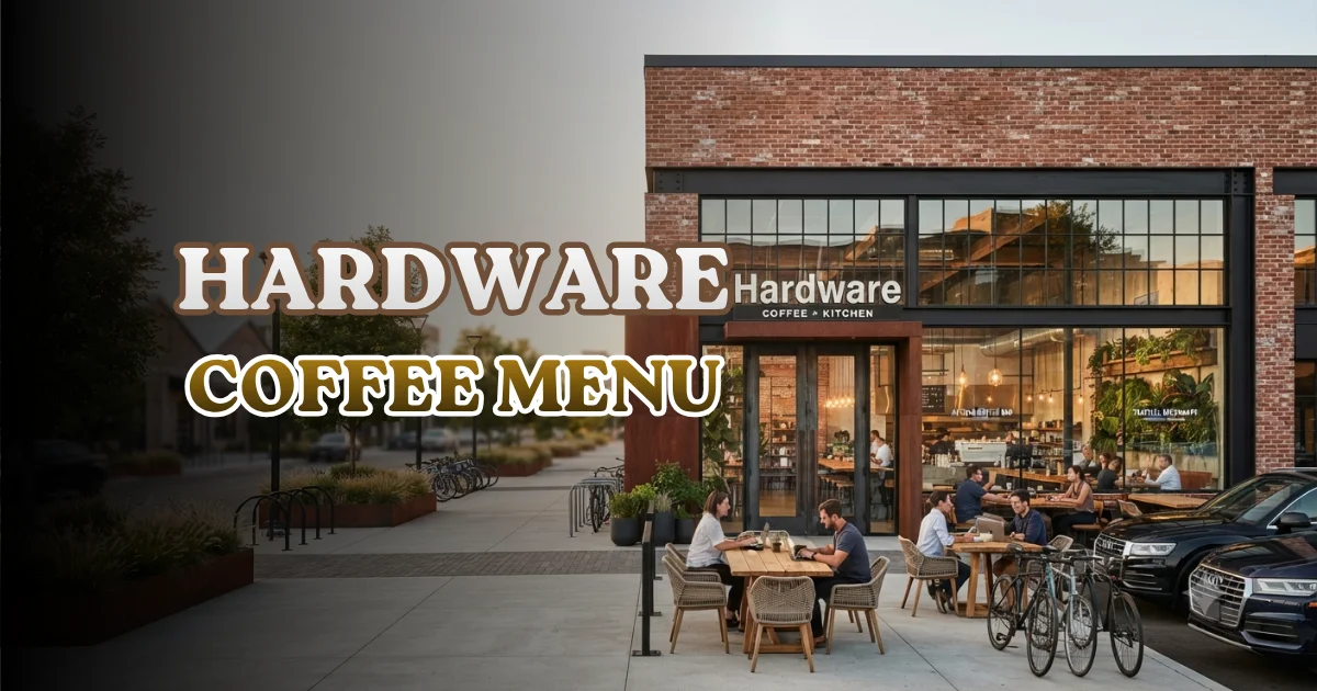 Hardware Coffee Menu