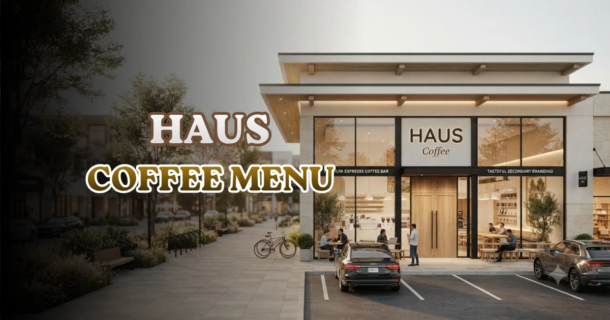 Haus Coffee Menu