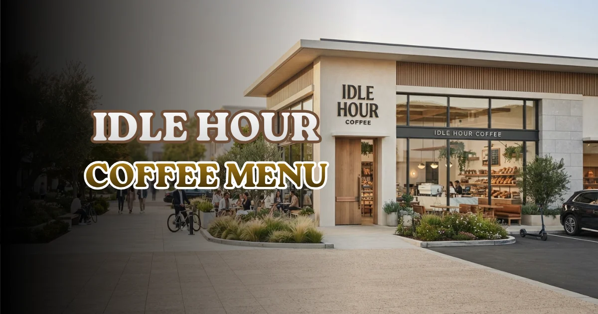 Idle Hour Coffee Menu