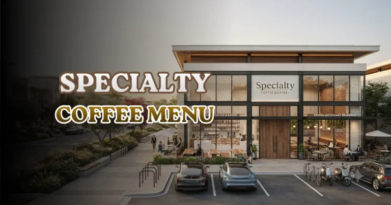 Specialty Coffee Menu