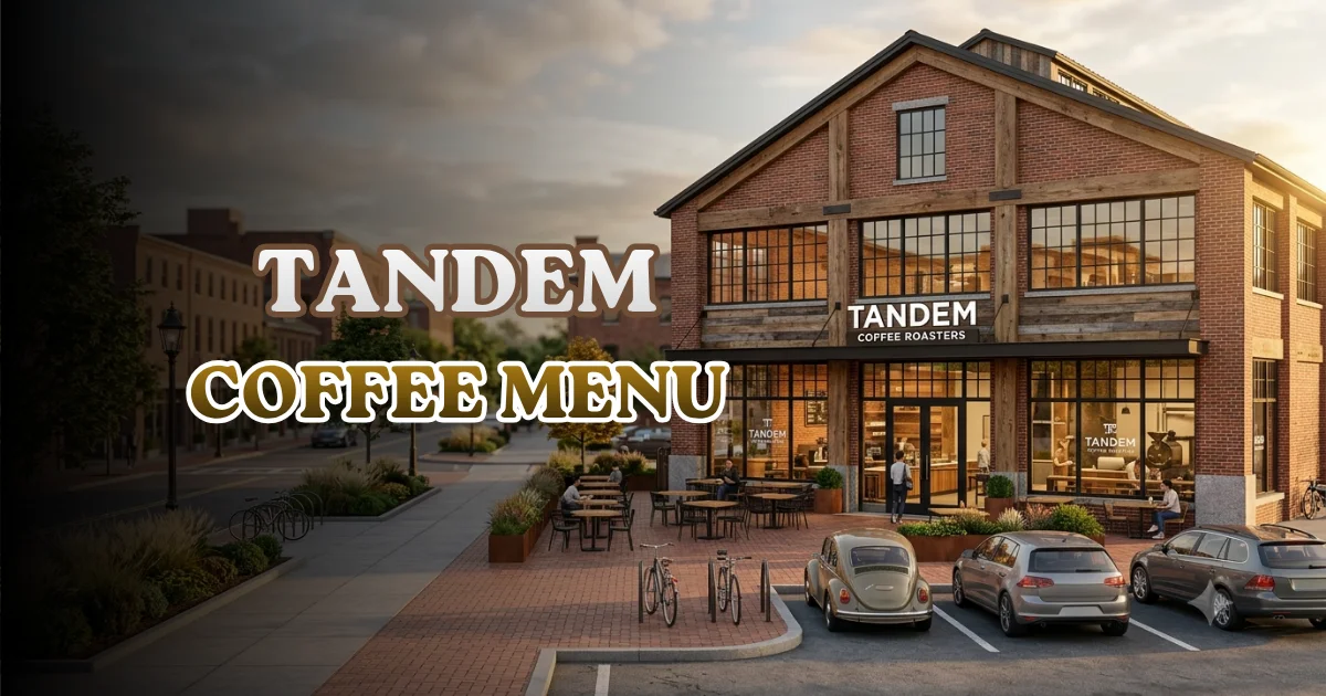 Tandem Coffee Menu