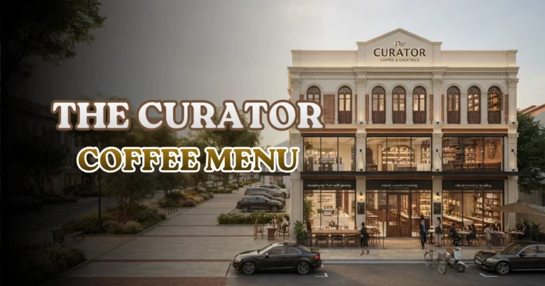 The Curator Coffee Menu