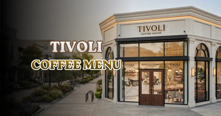 Tivoli Coffee Menu