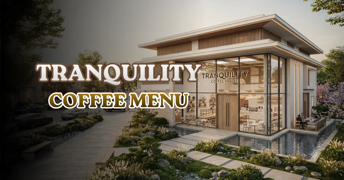 Tranquility Coffee Menu