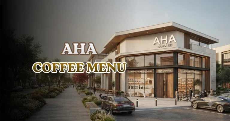 AHA Coffee Menu