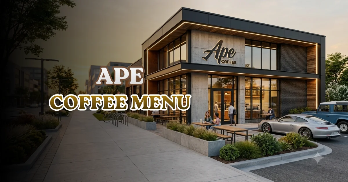 Ape Coffee Menu