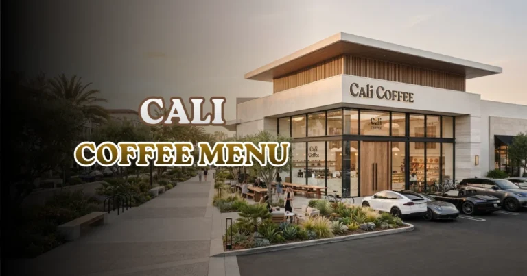 Cali Coffee Menu