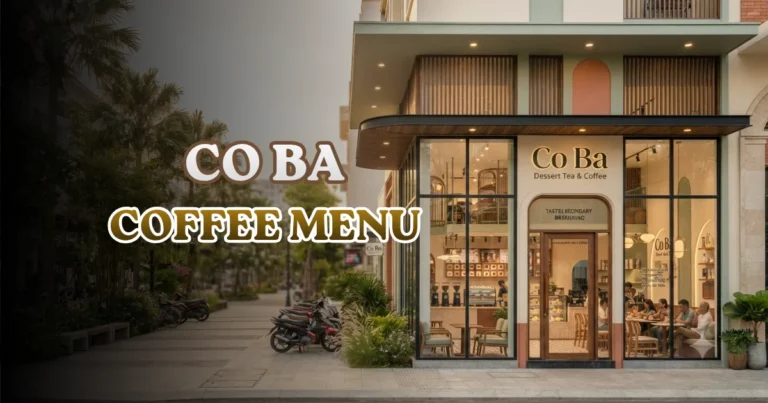 Co Ba Coffee Menu