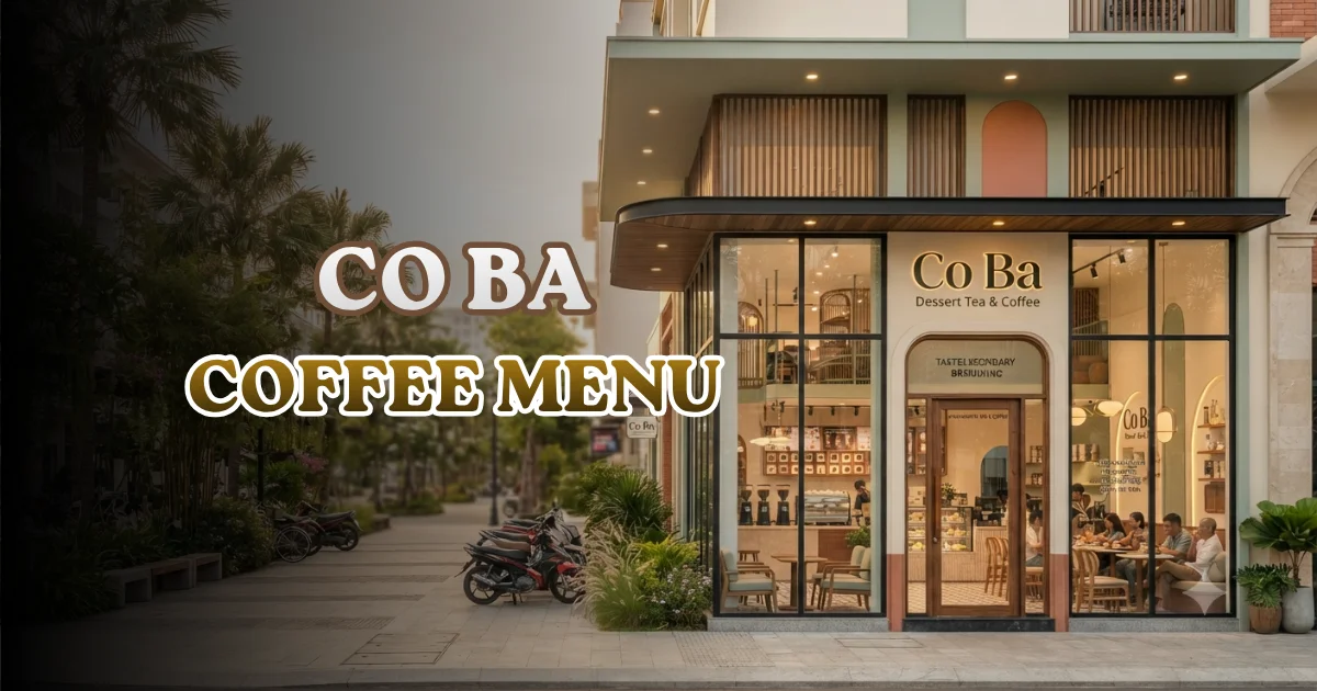 Co Ba Coffee Menu