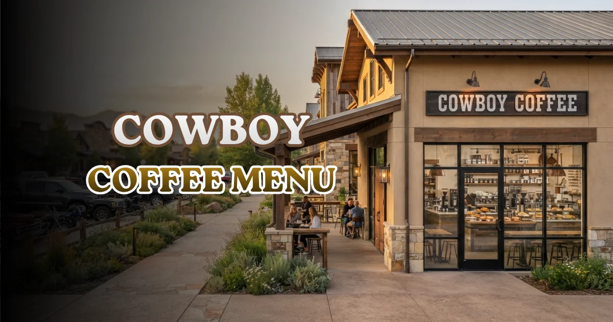Cowboy Coffee Menu