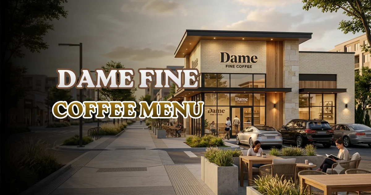 Dame Fine Coffee Menu