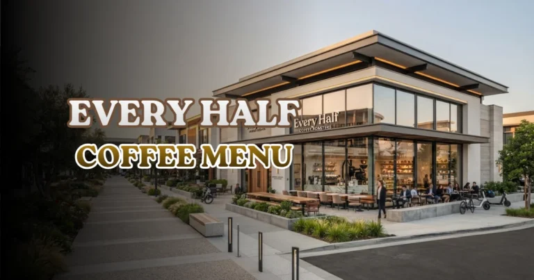 Every Half Coffee Menu