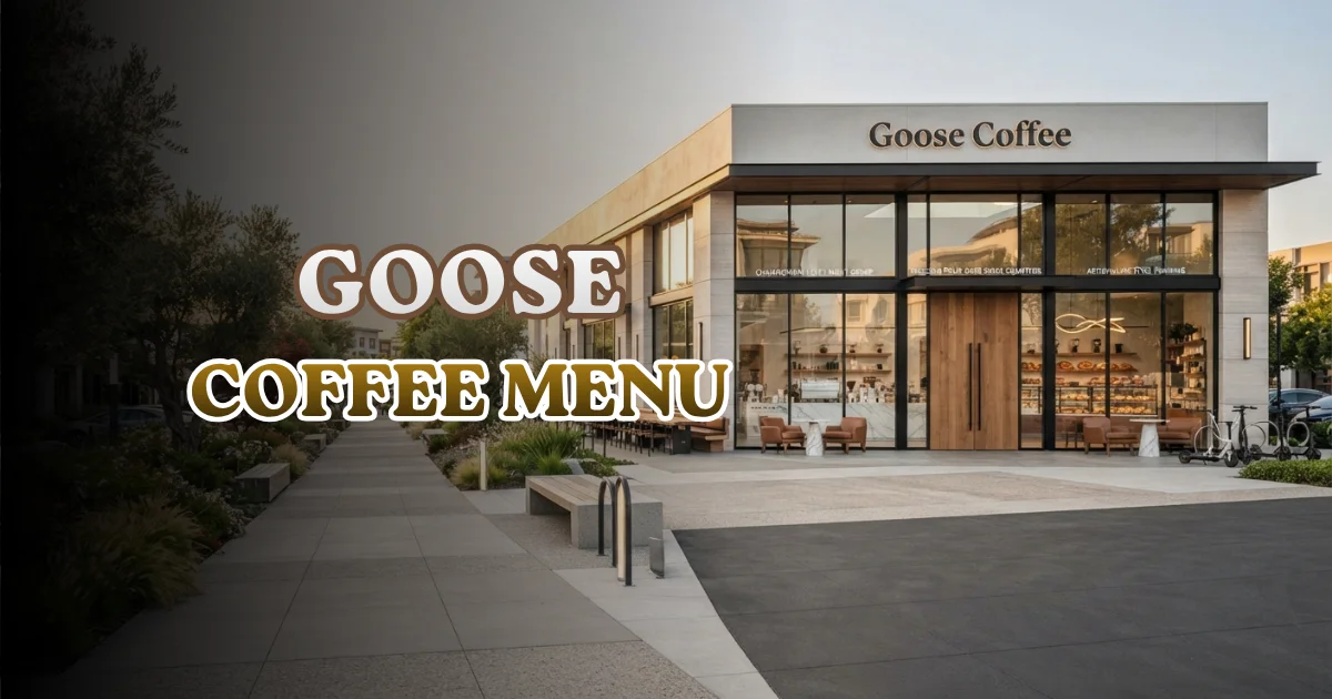 Goose Coffee Menu