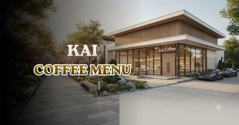 Kai Coffee Menu