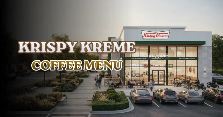Krispy Kreme Coffee Menu