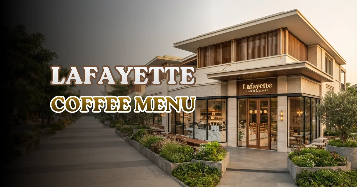 Lafayette Coffee Menu