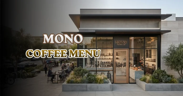 Mono Coffee Menu