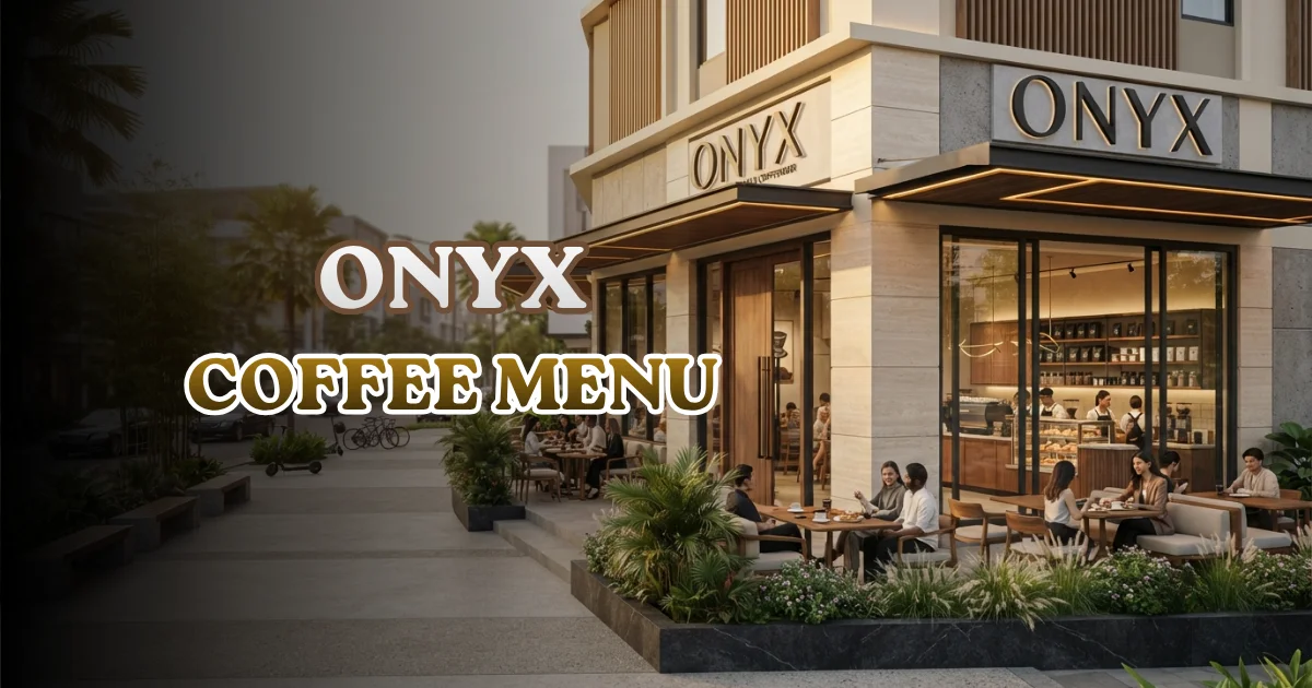 Onyx Coffee Menu