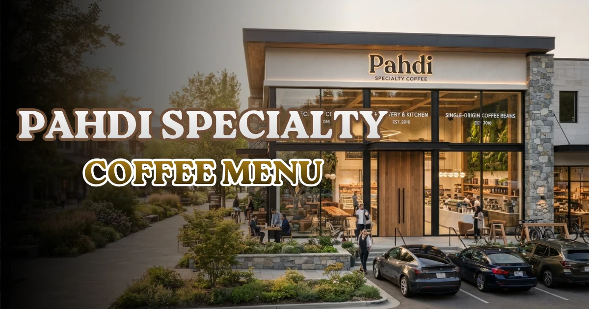 Pahdi Specialty Coffee Menu