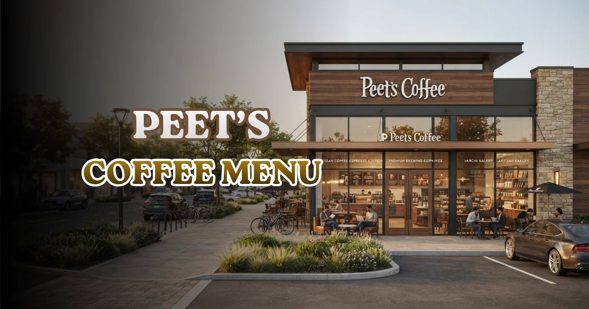 Peets Coffee Menu
