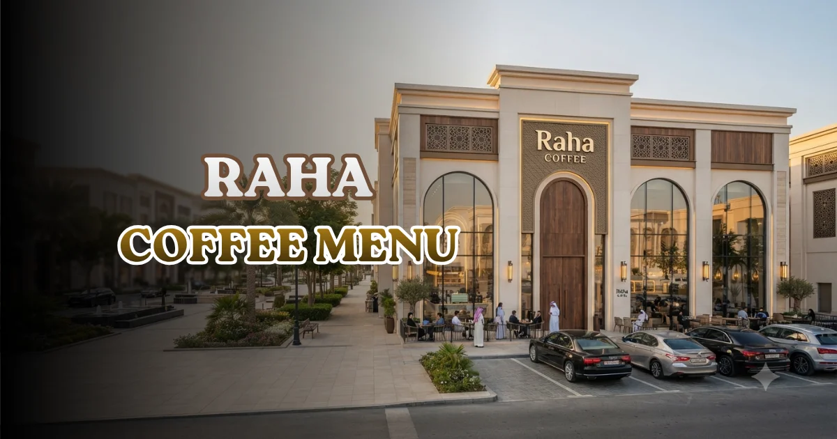 Raha Coffee Menu