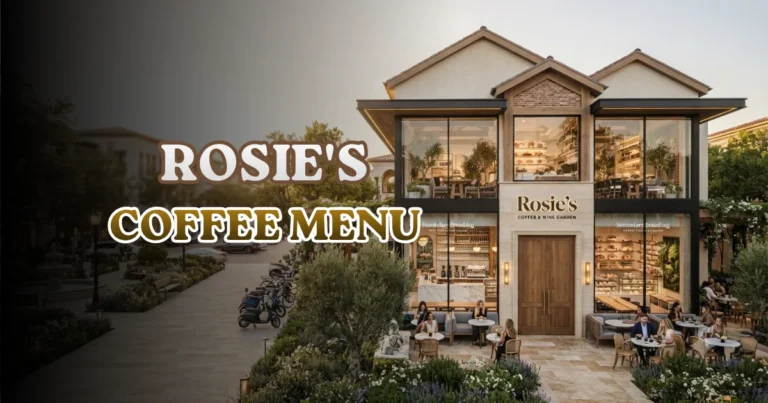 Rosie's Coffee Menu