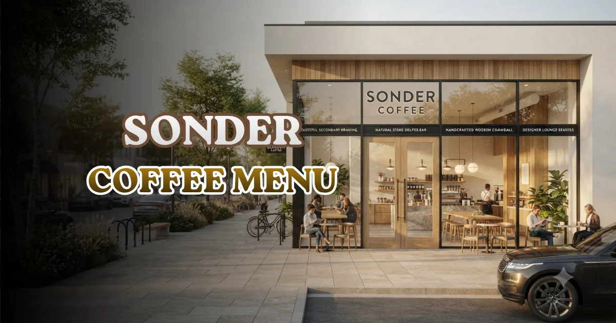 Sonder Coffee Menu