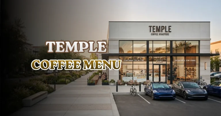 Temple Coffee Menu