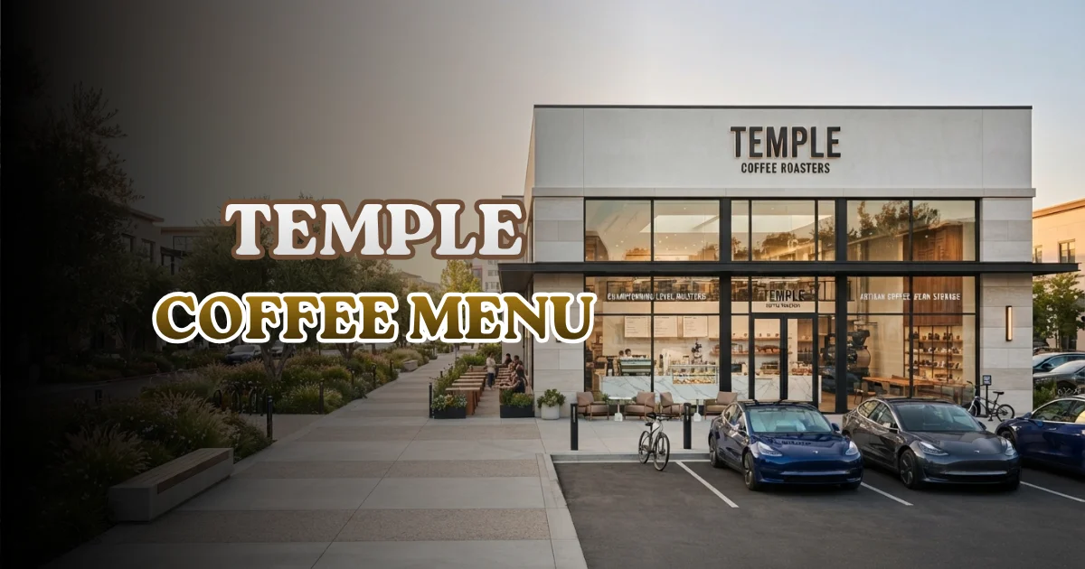 Temple Coffee Menu