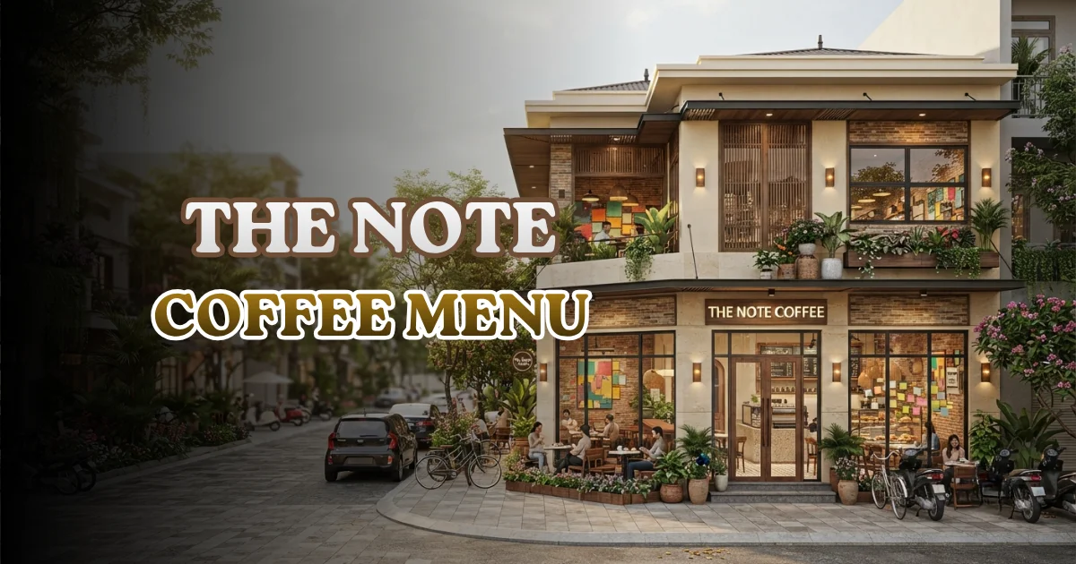 The Note Coffee Menu